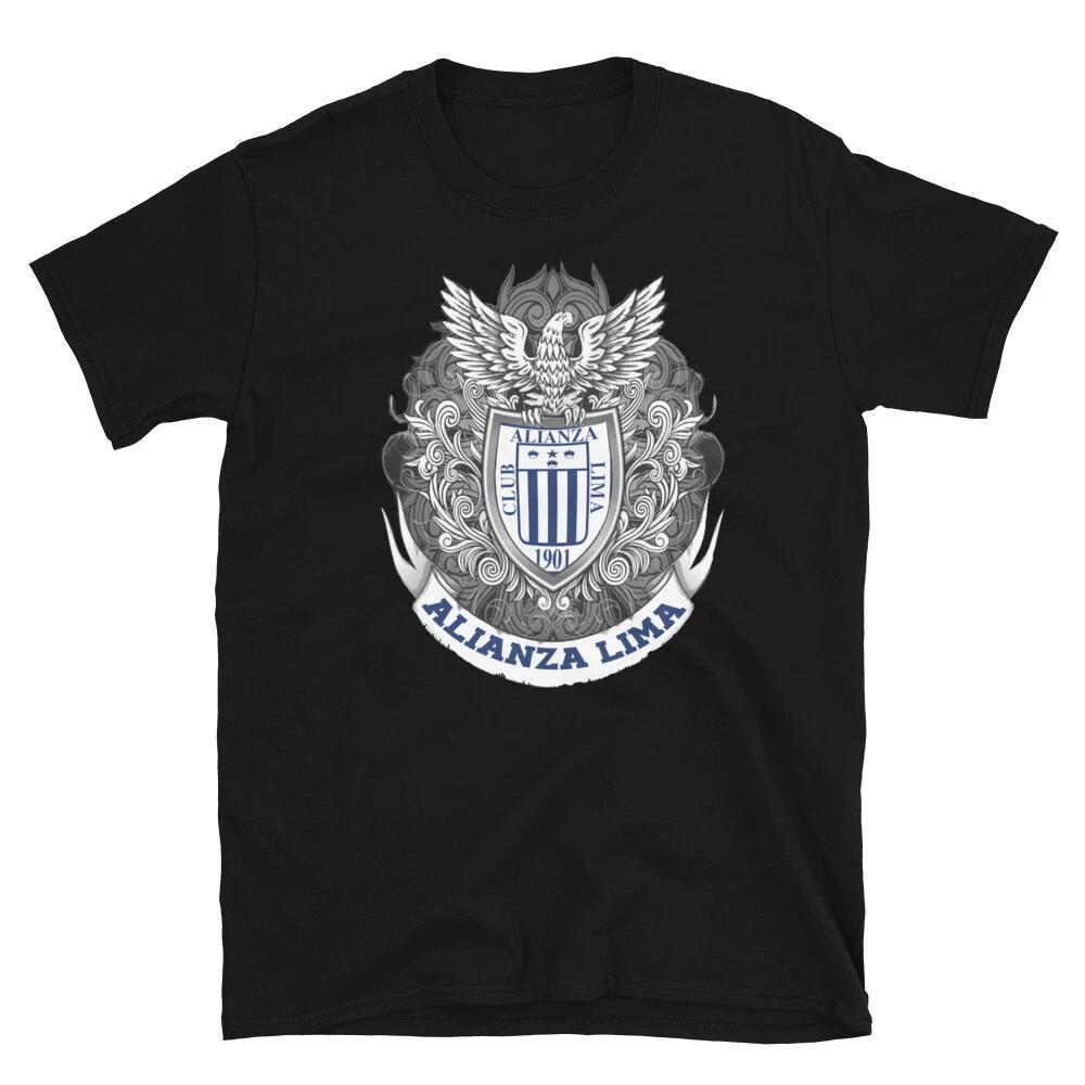 

Alianza lima peru futbol soccer peruvian escudo Short-Sleeve Unisex T-Shirt 2XL
