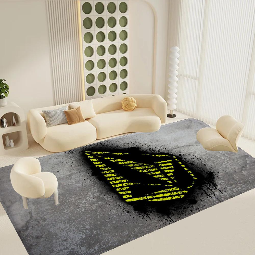 V-Volcom LOGO Lange Teppiche Nordischer Stil Schlafzimmer Wohnzimmer Fußmatte Zuhause Balkon Rutschfest Toilettenteppich
