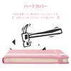 CAGIE Stylish A5 Hardcover Cute 8mm Classic Business x with Pen Pink Notebook, Ruled, Notebook, Journal, Notebook, 14.5cm 21cm, Holder,