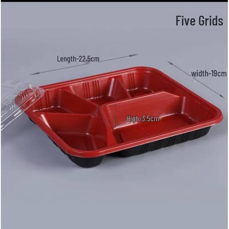 Miling 5-Compartment Takeaway Lunch Box