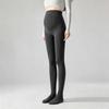 Leggings molletonnés de maternité: Coton Rayé, Collants de Soutien pour Printemps/Automne