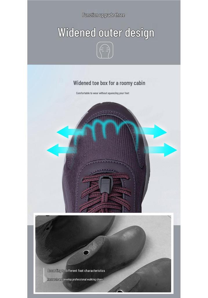 Zhang Kaili Women's Non-slip Soft Sole Spring Shoes - Comfortable, Breathable Casual Footwear for Middle-aged and Elderly