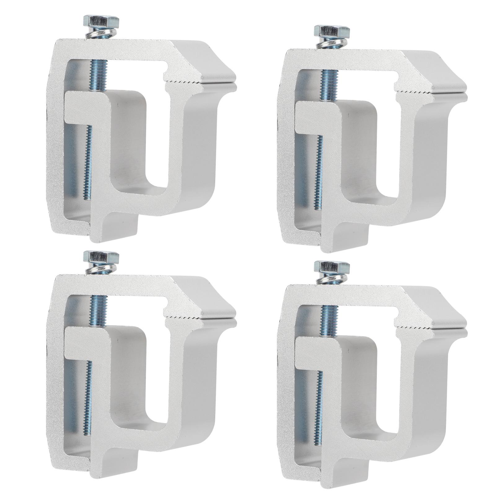 

4 шт. Зажимы для крышки кузова пикапа Универсальные монтажные зажимы Крышки кузова Серебристые Зажимы для крышки кузова для