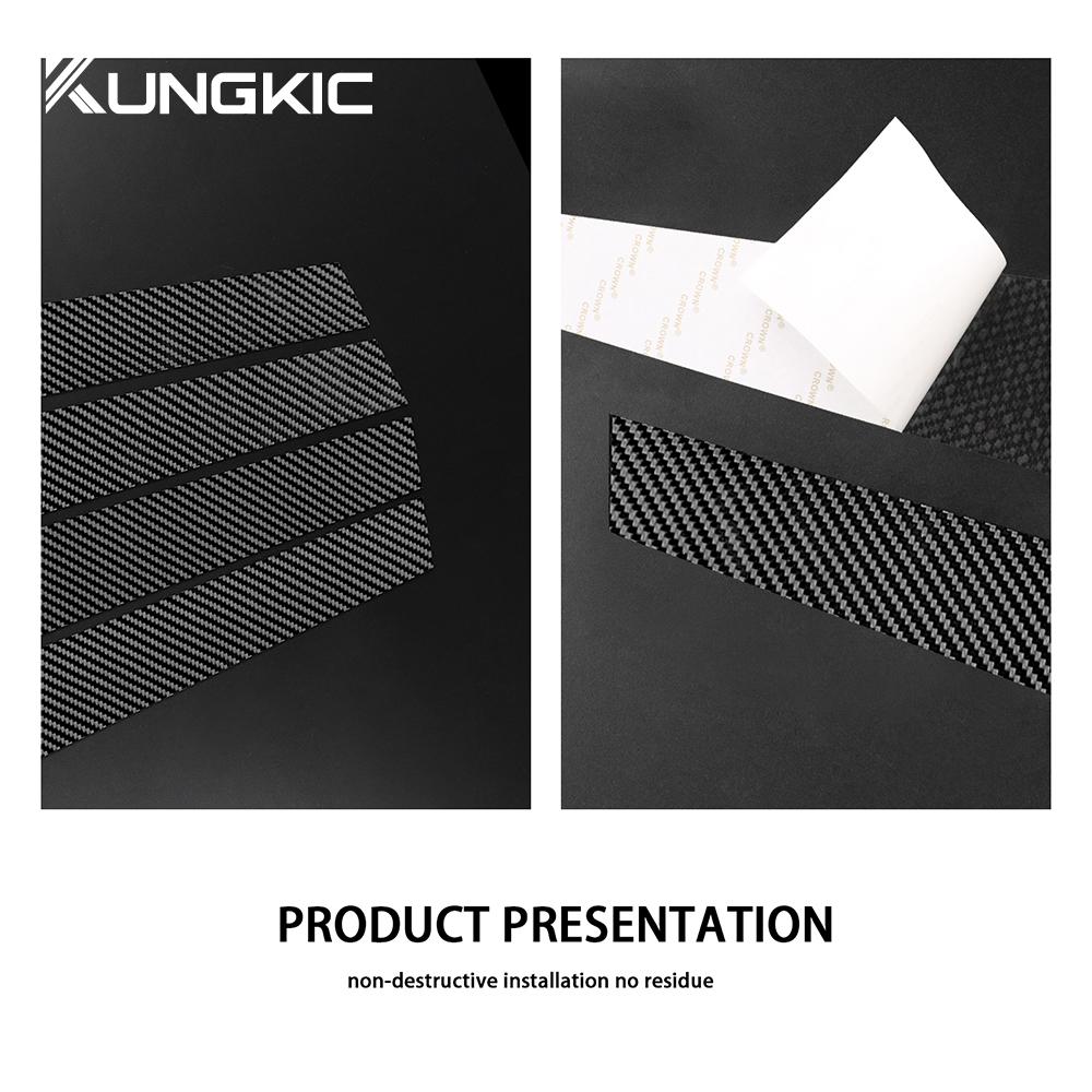 Für Seat Leon Altea 2005 2006 2007 2008 2009 2010 2011 2012 B-Säulen Aufkleber Kohlefaser Muster Glänzend Schwarz Schutz Zierleiste