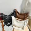 Women's Bag PU Underarm Bag Solid Color Crossbody Bag Shoulder Bag