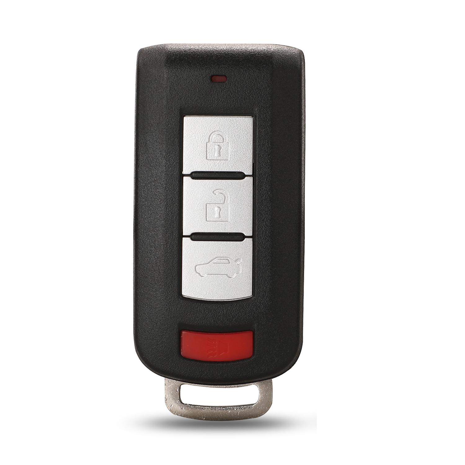 

jingyuqin 3/4 кнопки дистанционного ключа автомобиля оболочки для Mitsubishi Outlander 2016 Lancer 10 Pajero Sport ASX L200 смарт-ключ убе