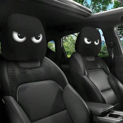 2 Peças de Capas para Encosto de Cabeça de Carro - Serve em Todos os Modelos, Design Sem Enchimento