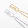 European and American 18k 100 US Dollar Bill Necklace Stainless Steel Color Retaining Jewelry Fashionable Light Luxury Pendant