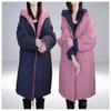 Women Fashion Loose Warm Cotton Coat Winter Double Sided Hooded Jacket Elegant Casual Outwear