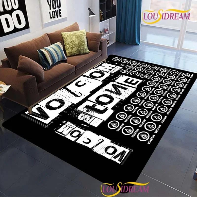 Moderner Markenteppich für Wohnzimmer, Schlafzimmer, Tischdekoration, Küchentür, rutschfeste Fußmatten, Alfombra Geburtstagsgeschenk