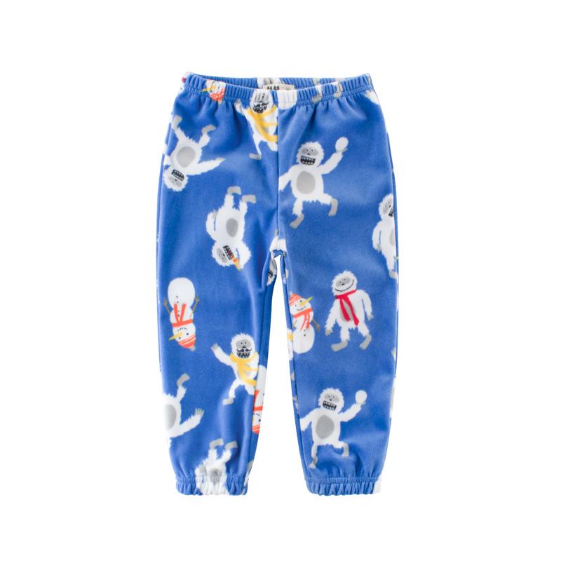 Kids' Polar Fleece One-Piece Pajamas - Warm Autumn Bottoms for Boys