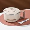 With Handle Noodles Ramen Bowl With Lid Fruit Salad Rice Soup Bowl Lunch Box  Kitchen Accessories