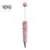 Faux Diamond Pen DIY Beadable Pen, Rhinestone Pearl Ballpoint Fancy Glitter Luxury for Crafting, Student Stationery Office Writing Tools Smooth