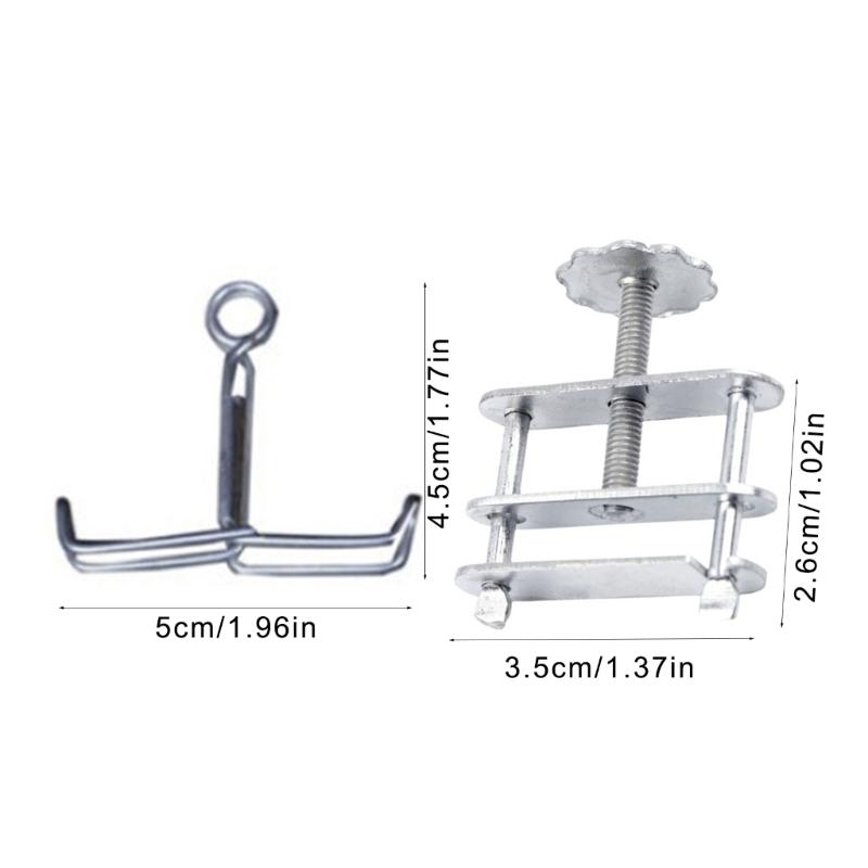 10Pcs Adjustable Metal Water Pipe Hose Clip Tube Clamps Leakproof Screw Clamps Spring Clamps For School Laboratory Tube