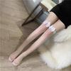 1/S Bow Tie Long Tube Stockings Black Silk White Silk Knee High Stockings Pure Desire Jk Socks Sexy Thin High Tube Socks