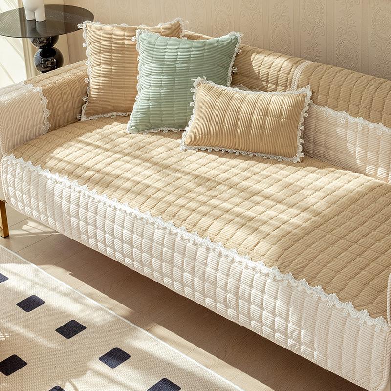 Winter Winter Corduroy Sofa Cushion Warm and Simple Cover Towel Cushion Sofa Cover