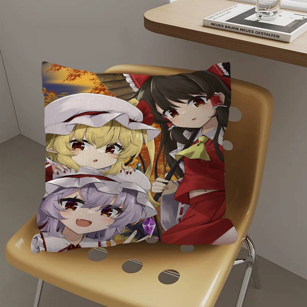 Anime T-Touhou Project Pillow Cover Design Cushion Cover Decor Holiday Decorati