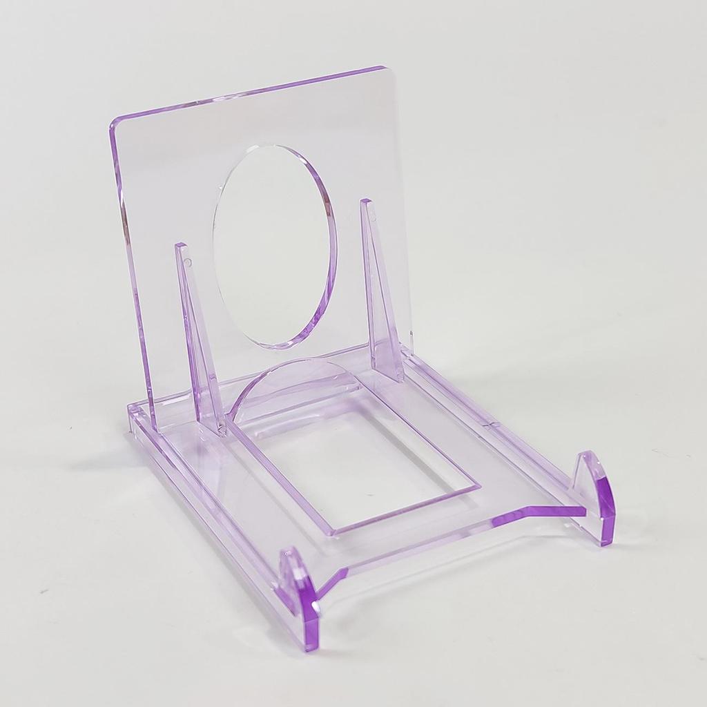 35PT Triangle Card Stand: Acrylic Game Card Display and Storage Base