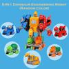 5in 1 Dinosaur Transforming Toys for Boys Dinosaur Car Action Figures Transform Dino Robot Children Educational Fine Motor Skill Take Apart Toys