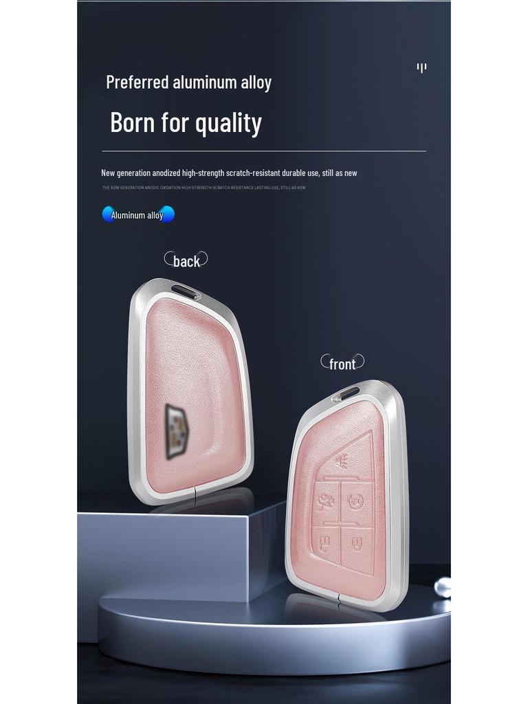 Cadillac Key Protective Shell: Fits XT4, XT5, XT6, CT4, CT5 - Original Car Key Cover with Buckle.