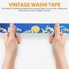 Toyvian Japanese Pattern Masking 4 Cute Washi Perfect for Paper DIY Gift and More Tape, Rolls, Tape, Self-Adhesive, Crafts, Journals, Diaries,