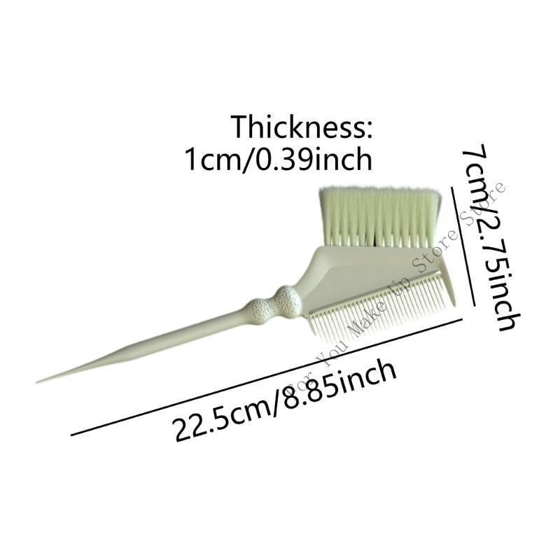 Double Sided Hair Coloring Comb Smooth Hair Treatments With Ergonomic Handle Hair Dyeing Brush For Salon and Home Use