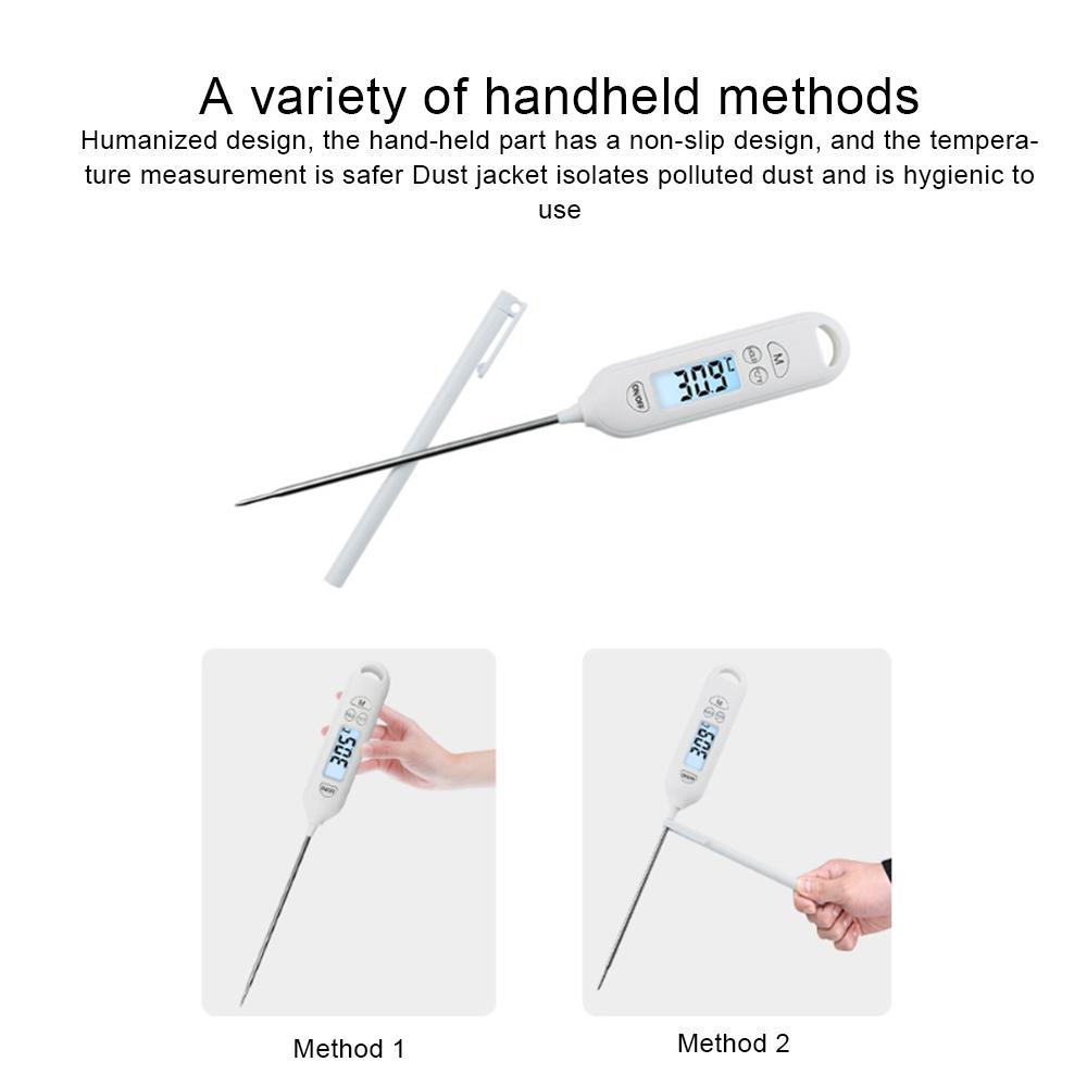 Convenient Food Thermometer Barbecue Electronic Digital Display Thermometer -50℃-300℃ Water Temperature Milk Kitchen Supplies