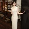Sleeveless Modern Chinese Style Long Cheongsam Dress Women 2026 Elegant Daily Wear