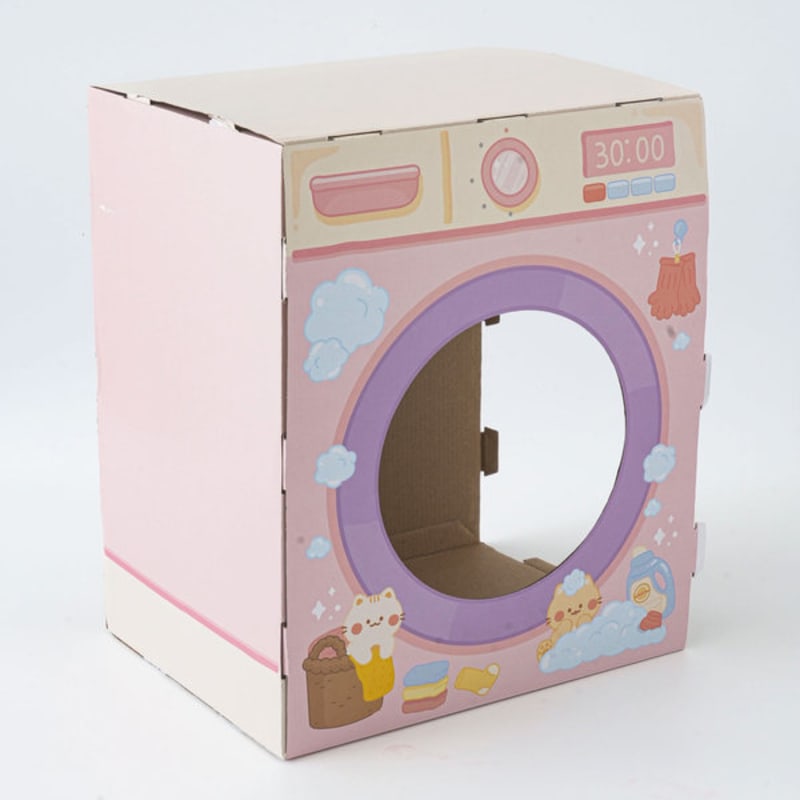 [Pet] Washing Machine-Shaped Scratch House