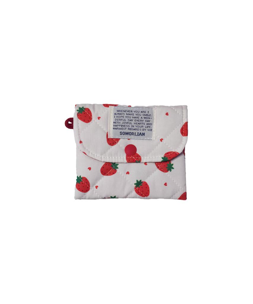 Soworlian Snap Mini Pouch_ Heart Strawberry