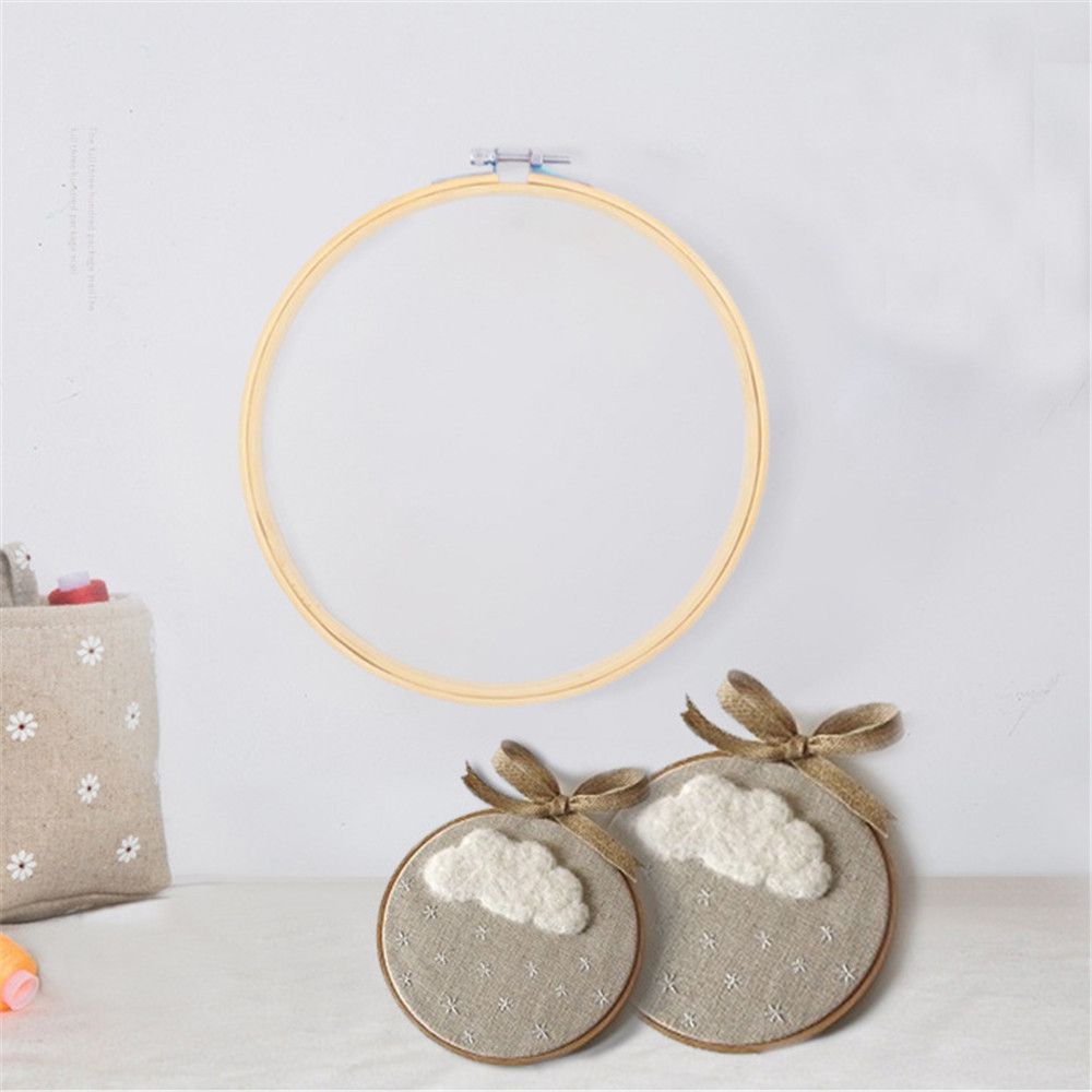 Fashion Handmade Diy Embroidery Hoop Cross Stitch Frame Round Loop Sewing Tools
