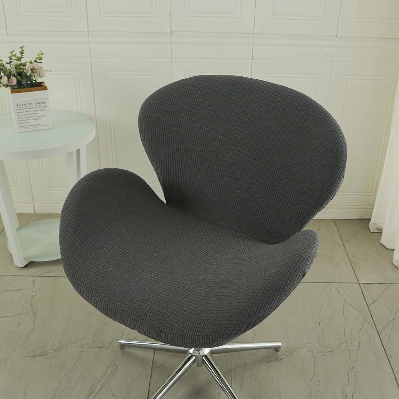 1 Stück Luxus Schminktischhocker für Schlafzimmer Zuhause Damensitz mit Rückenlehne Schwanenförmige Stuhlhusse