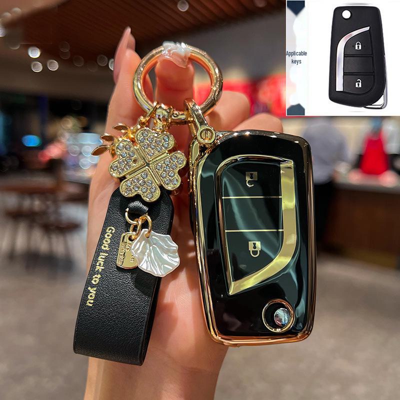 Toyota Key Cover for 23 Models: Highlander, 8th Gen Camry, RAV4, CHR - Dragon Asia Design Car Bag Buckle Shell