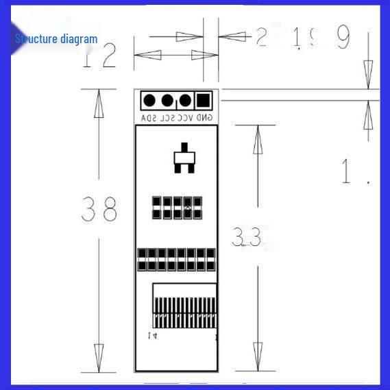 0,91" OLED-Displaymodul, 128x32, IIC-kompatibel, 3,3V-5V