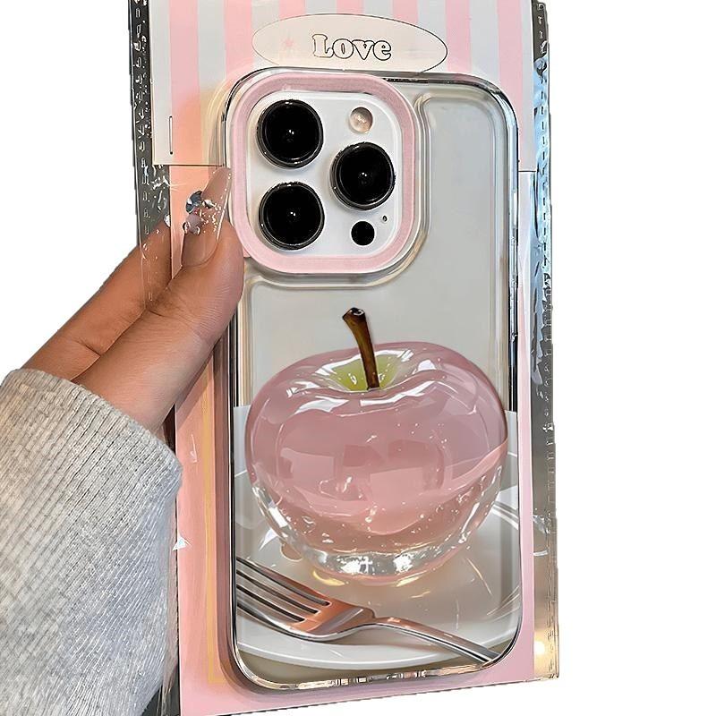 Creative Crystal Apple for Iphone11promax Mobile Phone Case Huawei Vivo Cartoon Millet 11 Protective Case