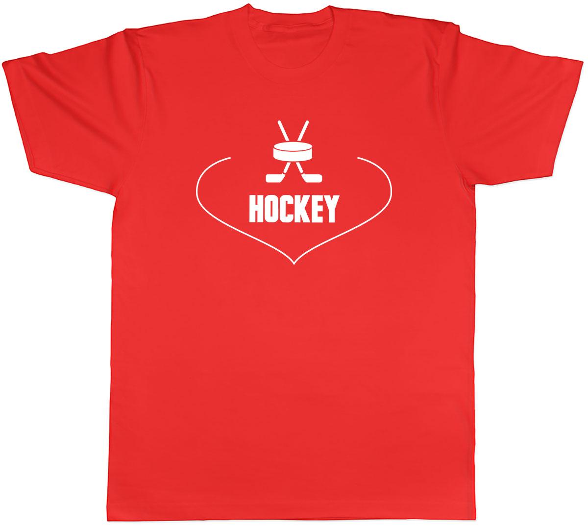 Love Hockey Unisexs Unisex TShirt Tee S