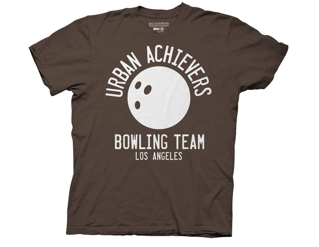 T-Shirt Big Lebowski URBAN ACHIEVERS BOWLING TEAM The Dude Licenza Ufficiale