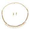 European and American Retro Necklace Set Women's Jewelry Rhinestone Imitation Pearl Exaggerated Jewelry Bridal Wedding Accessories
