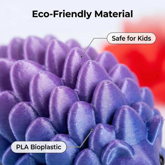 3D Printed Pinecone Hedgehog Figurine Movable Joints Hedgehog Stress Relief Fidget Toy Home Office Desktop Decoration Ornament