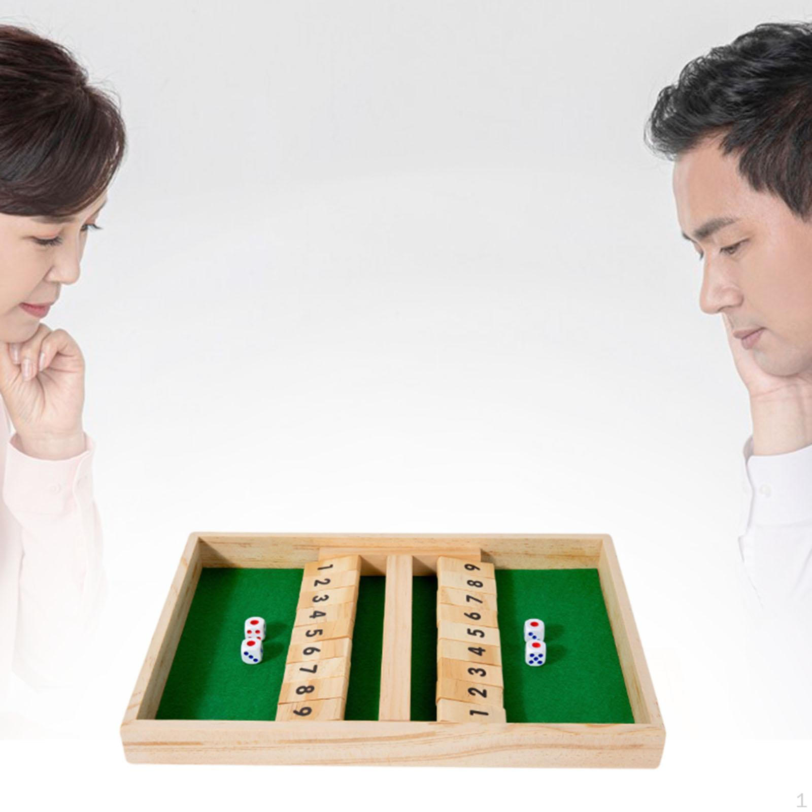 

Wooden Box Game for Math Counting with Dice Families And Kids