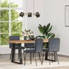 Dining Chairs, 4 Pcs, Dark Gray, Upholstered In Velvet