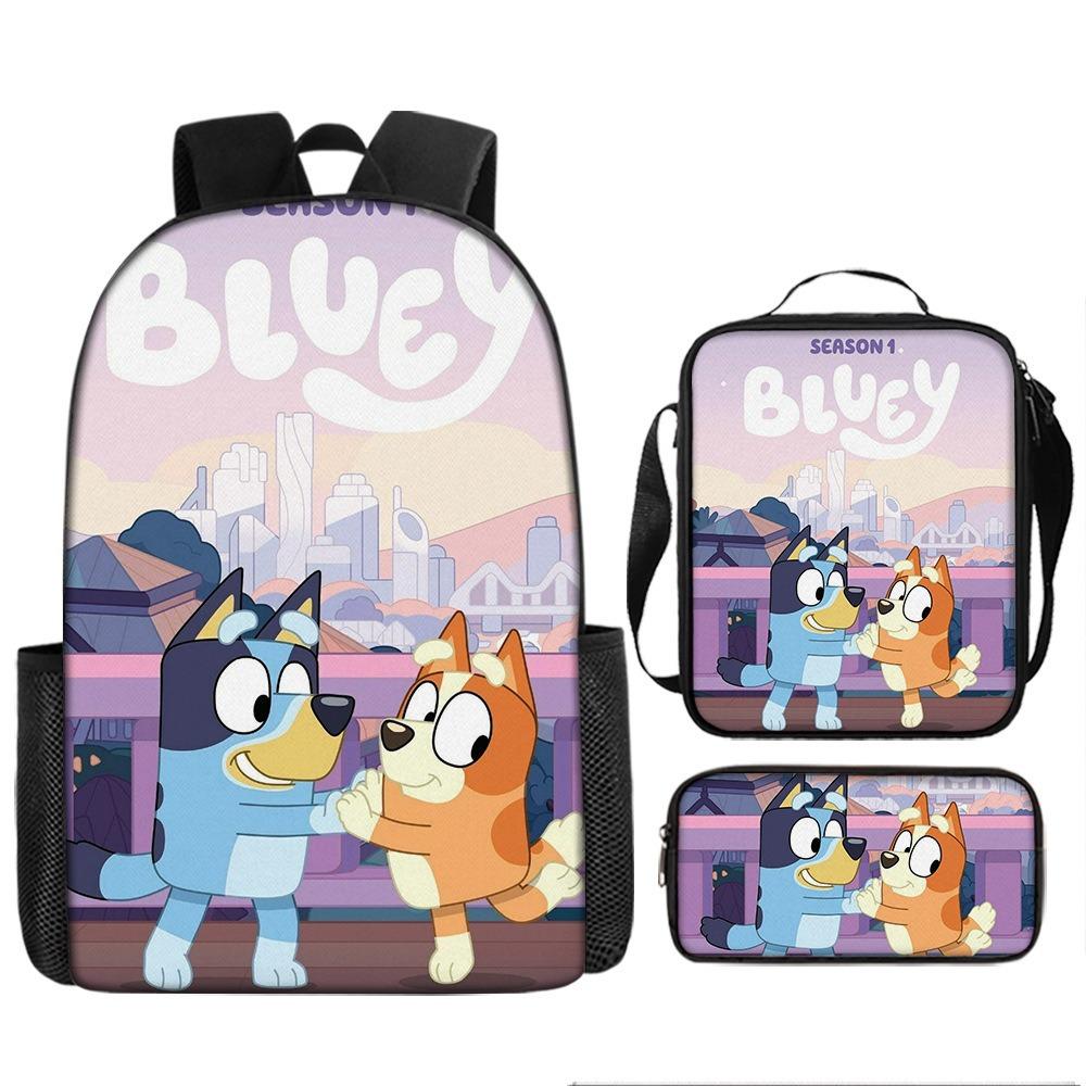 

Школьный рюкзак Bloy для собак Детский большой вместимости для учеников начальной и средней школы Рюкзак из трех частей Pencil Case