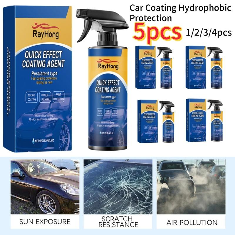 1-5 Stück 120ml Autoversiegelung Hydrophober Schutz Schnelltrocknend Autopolitur Pflege-Spray Wasserabweisendes Spray Autozubehör