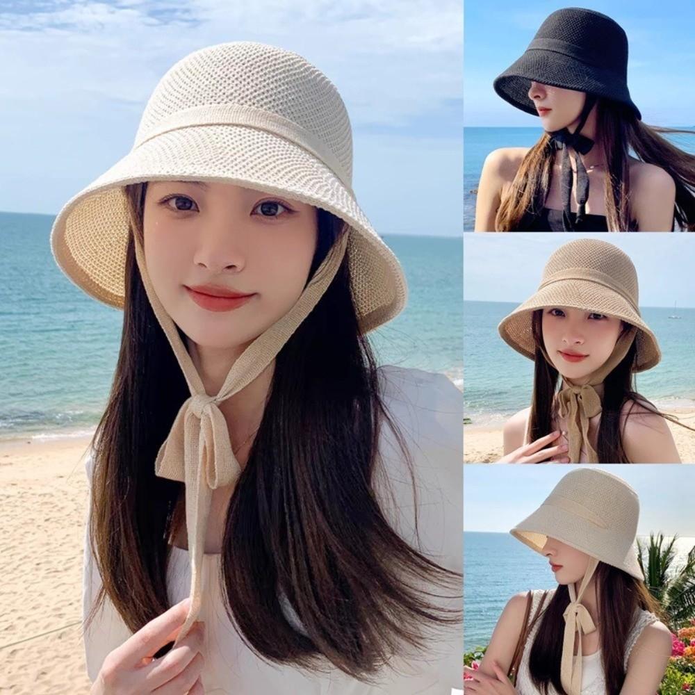 Adjustable Straw Hat Breathable Fisherman Cap Fashion Sun Hat  Outdoors