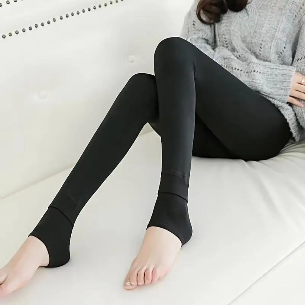 Elastic Fleece Lined Leggings High Waist Women's Pantyhose High Quality Thermal Leggings  for Women
