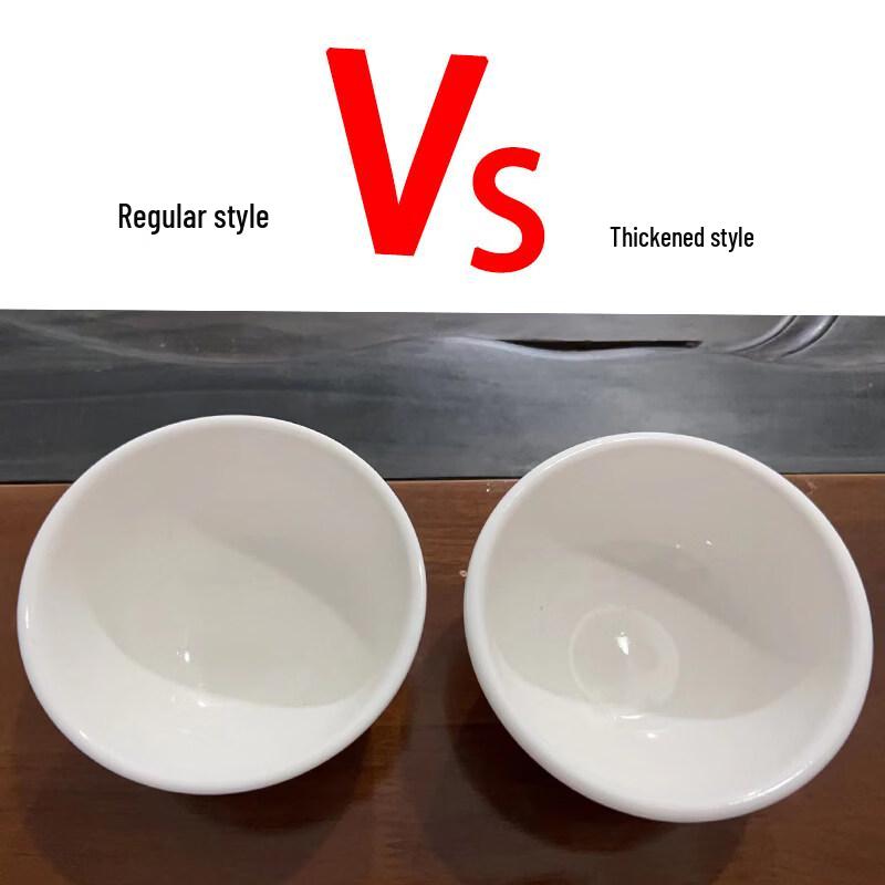 Restaurant White Ceramic Rice Bowl