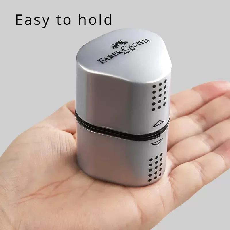 Faber-Castell Grip Trio 3-in-1 Artist Pencil Sharpener Manual Handheld Sharpener for Colored Pencil, Jumbo and Graphite Pencils