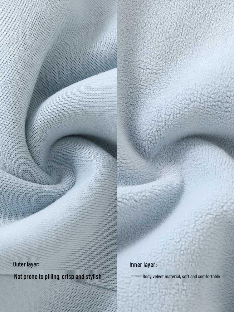 DUUDUU 2025 Koreanischer Herbst-Hoodie für Kinder mit Fleece-Futter