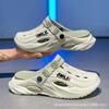 A Pair of Men's New Clogs, Summer New Wear-Resistant, Non-Slip Sports Beach Shoes, Soft-Soled Comfortable Men's Shoes for Driving