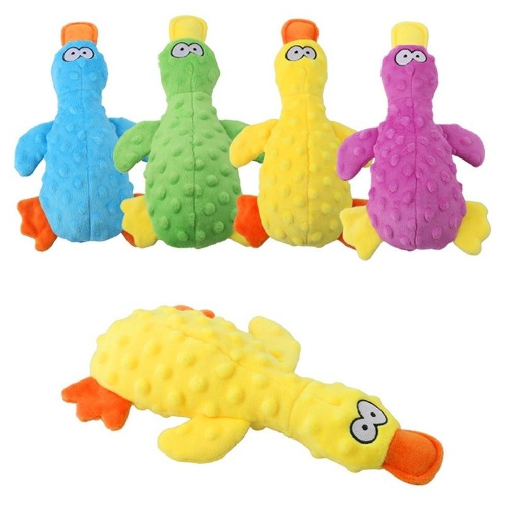 Interactive Durable Dog Toy Soft Dog Chew Toys Cute Plush Duck Sound Toy for Cats And Dogs